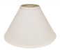 17" White Deep Cone Slanted No Slub Lampshade