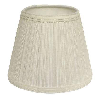 12" White Empire Hardback Slanted Broadcloth Lampshade UF