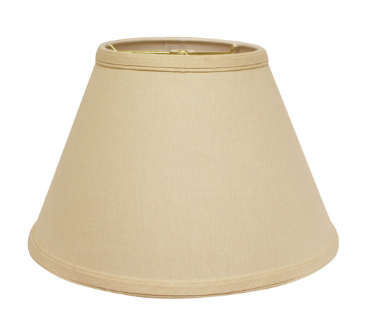 12" Parchment Biege Empire Hardback Slanted Linen Lampshade UF