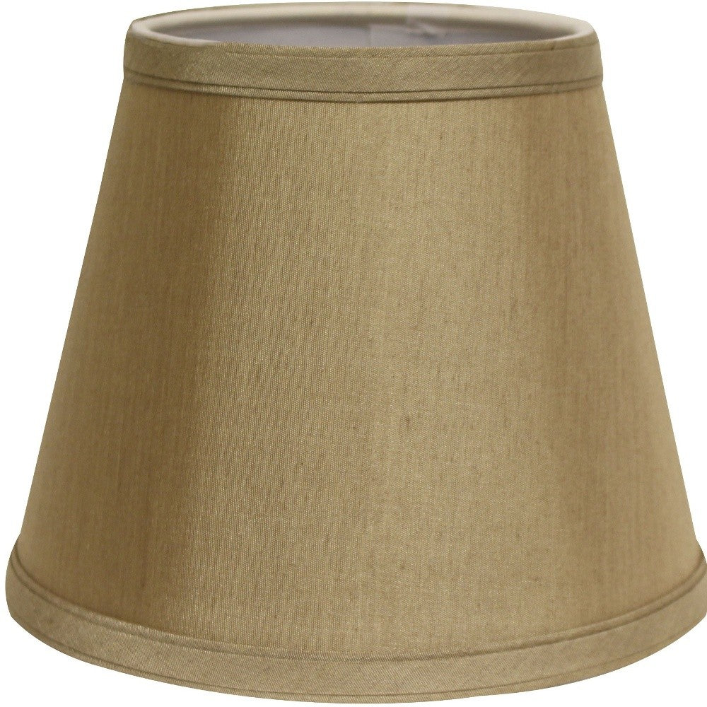 12" Pale Brown Hardback Empire Slanted Slanted No Slub Lampshade