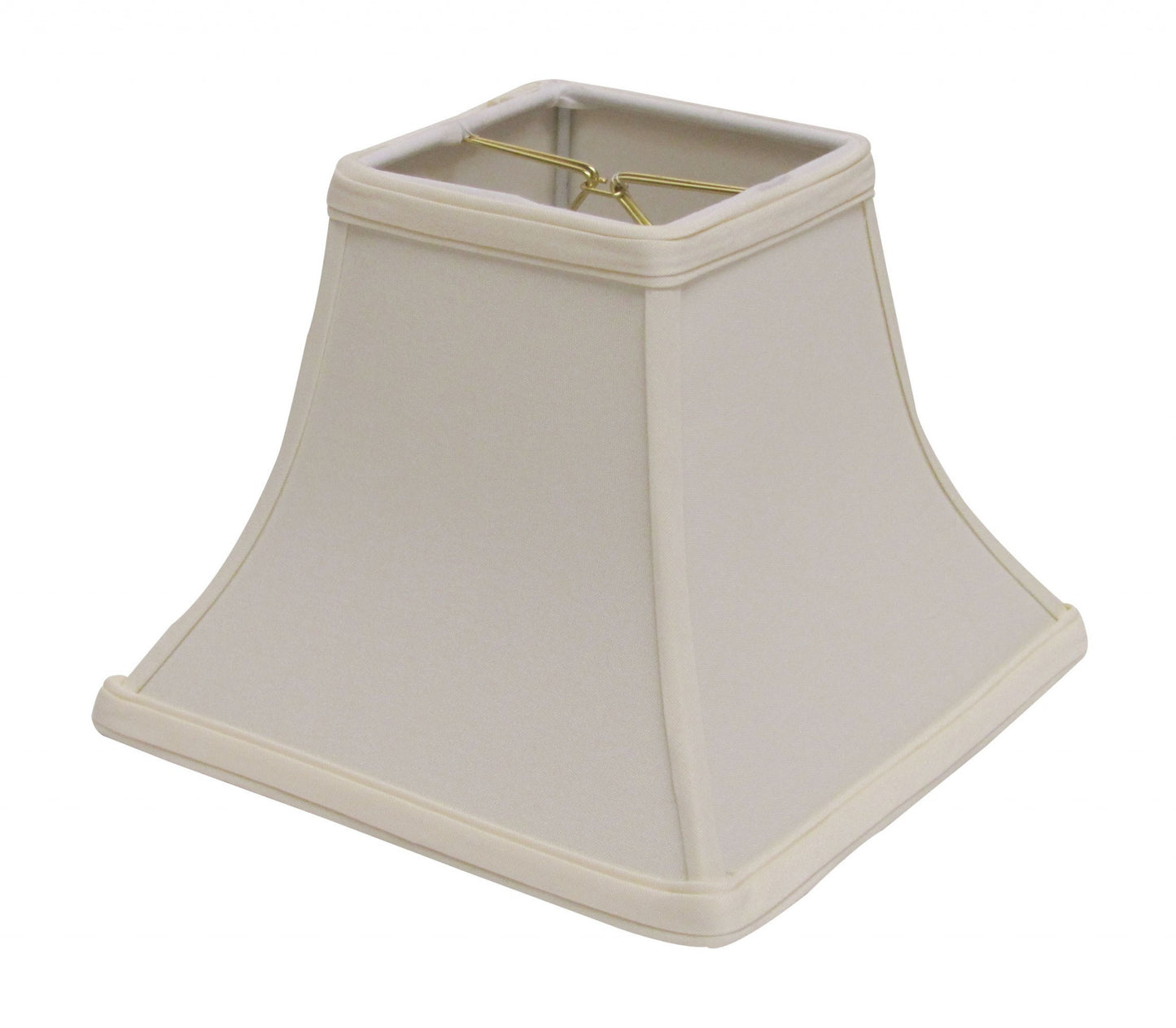 8" Ivory Square Bell No Slub Lampshade