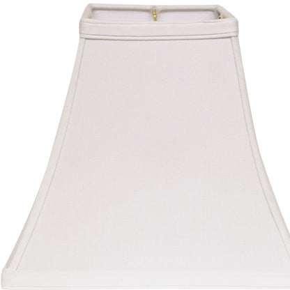 10" White Square Bell No Slub Lampshade