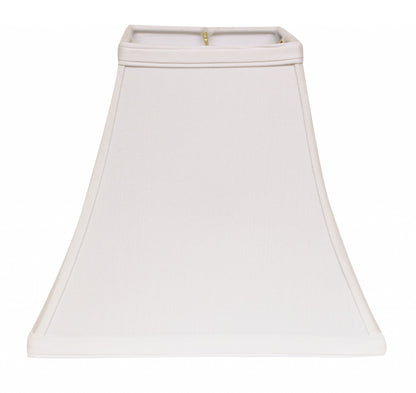 12" White Squre Bell No Slub Lampshade