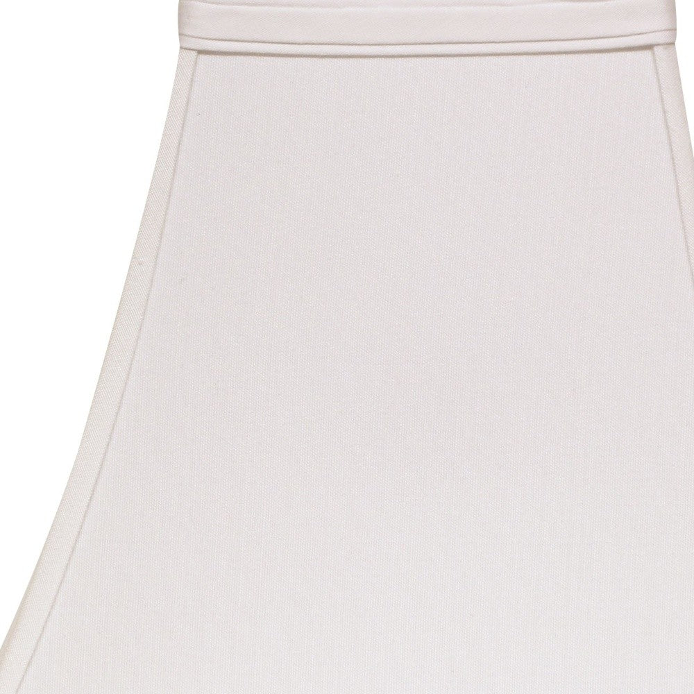 14" White Squre Bell No Slub Lampshade