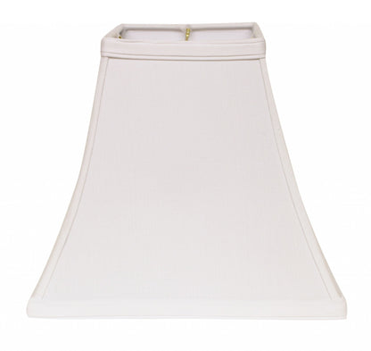 14" White Squre Bell No Slub Lampshade