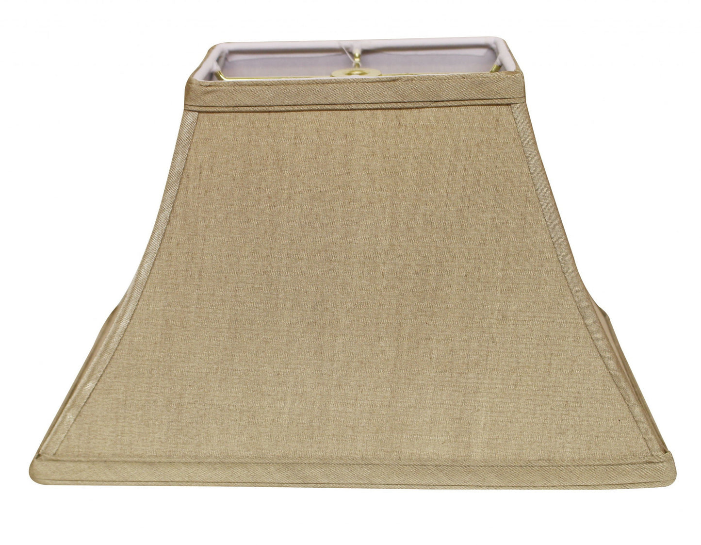 12" Pale Brown Rectangle Bell No Slub Lampshade