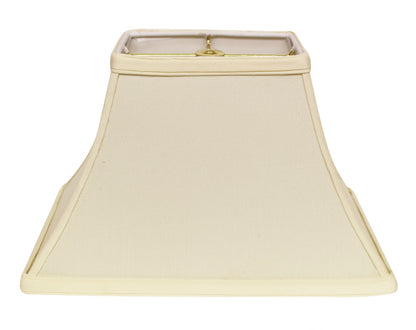 14" Ivory Rectangle Bell No Slub Lampshade