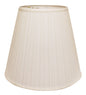 16" White Deep Empire Broadcloth Lampshade