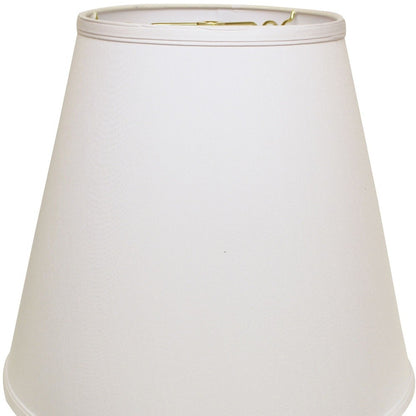 16" White Deep Empire No Slub Lampshade