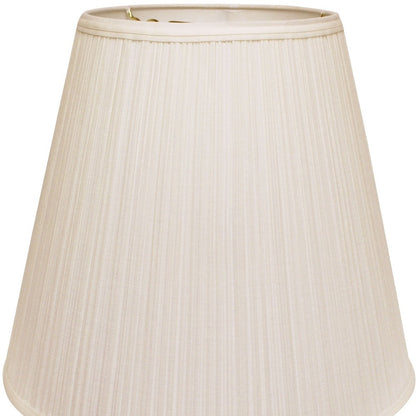 18" White Deep Empire Broadcloth Lampshade