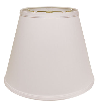 14" White Empire Deep Slanted No Slub Lampshade