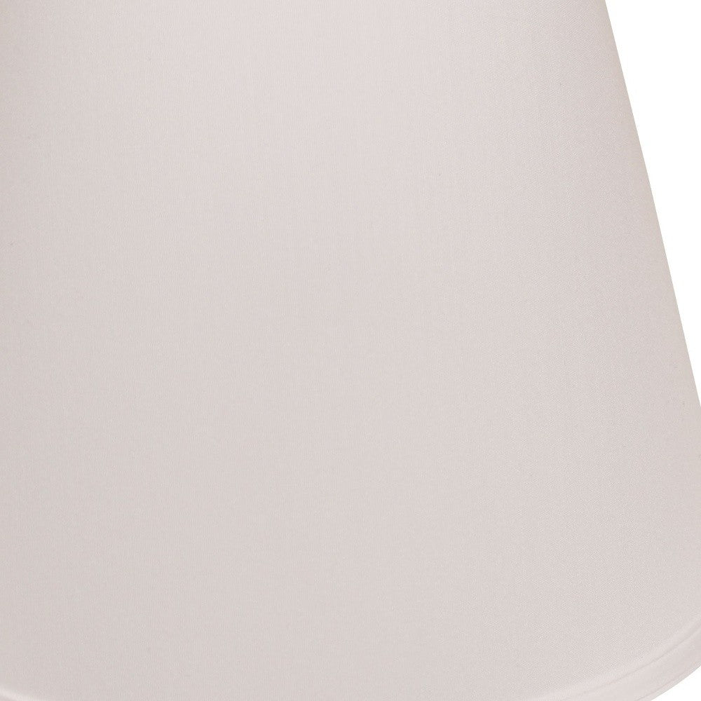 14" White Empire Deep Slanted No Slub Lampshade