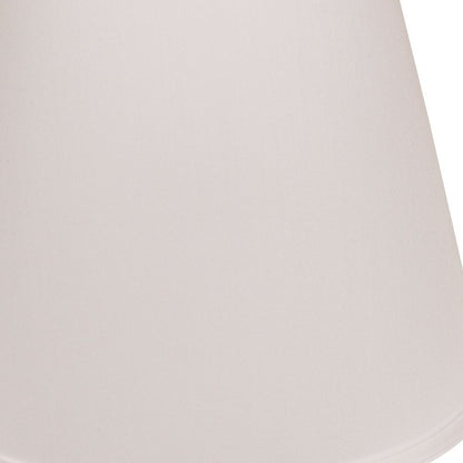 14" White Empire Deep Slanted No Slub Lampshade