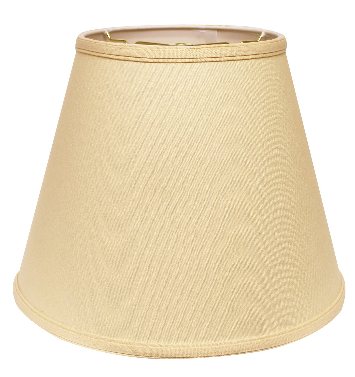 18" Parchment Biege Empire Deep Slanted Linen Lampshade