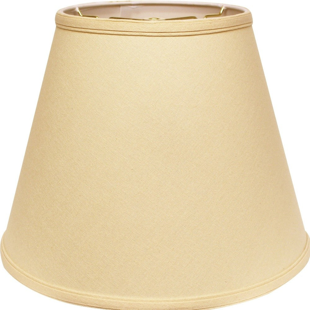 18" Parchment Biege Empire Deep Slanted Linen Lampshade