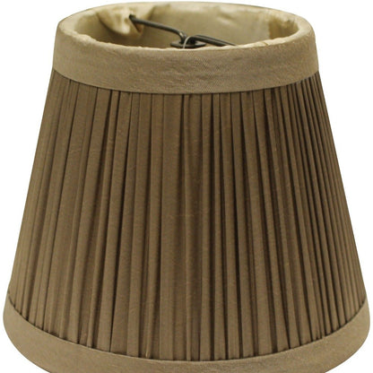 5" Ash Set of 6 Slanted Chandelier Tafetta Lampshades