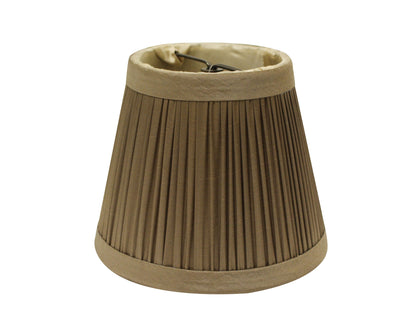 7" Ash Set of 6 Slanted Chandelier Tafetta Lampshades