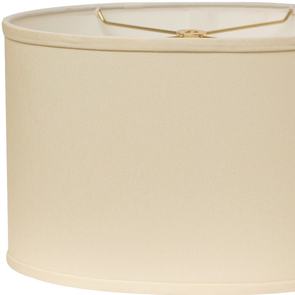 18" Ivory Throwback Oval No Slub Lampshade