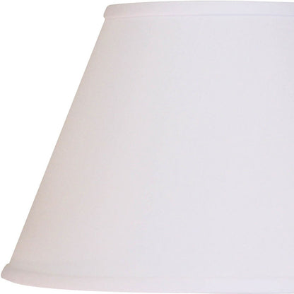 12" White Premium Empire Slanted No Slub Lampshade