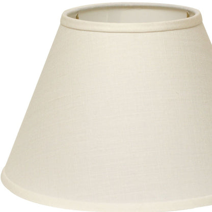 12" Dark Wheat Premium Empire Slanted Linen Lampshade