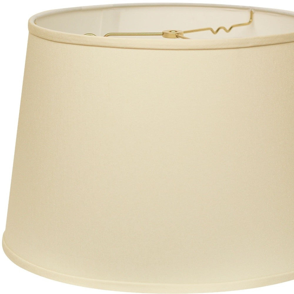 14" Ivory Rounded Empire Slanted No Slub Lampshade