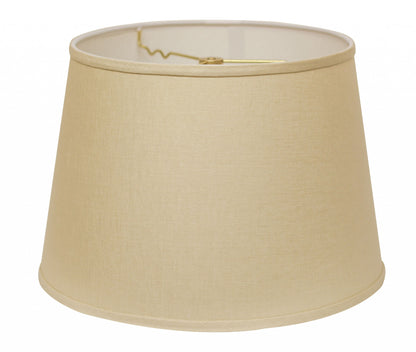 14" Dark Wheat Rounded Empire Slanted Linen Lampshade