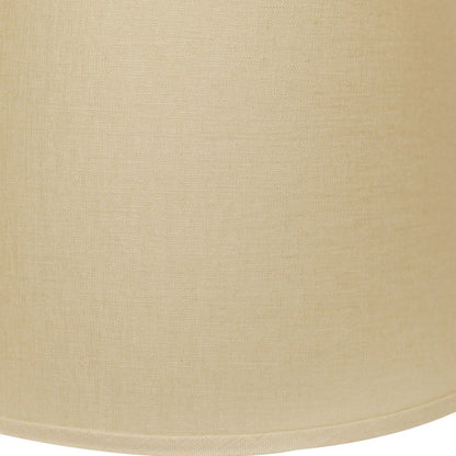 14" Dark Wheat Rounded Empire Slanted Linen Lampshade