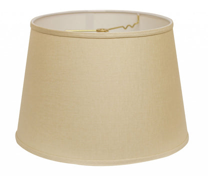 16" Dark Wheat Rounded Empire Slanted Linen Lampshade