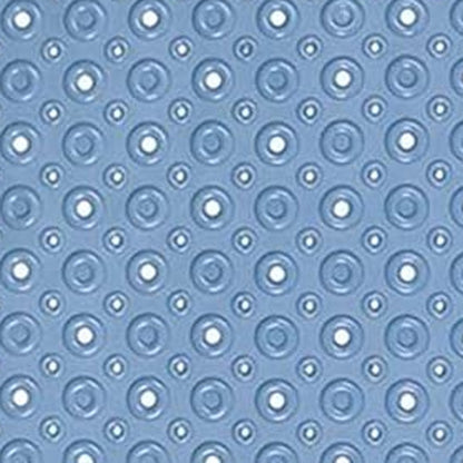 Blue Bubbles Drain Hole Bathrub Mat