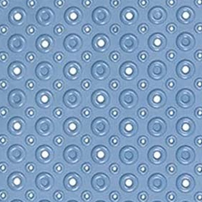 Blue Bubbles Drain Hole Bathrub Mat