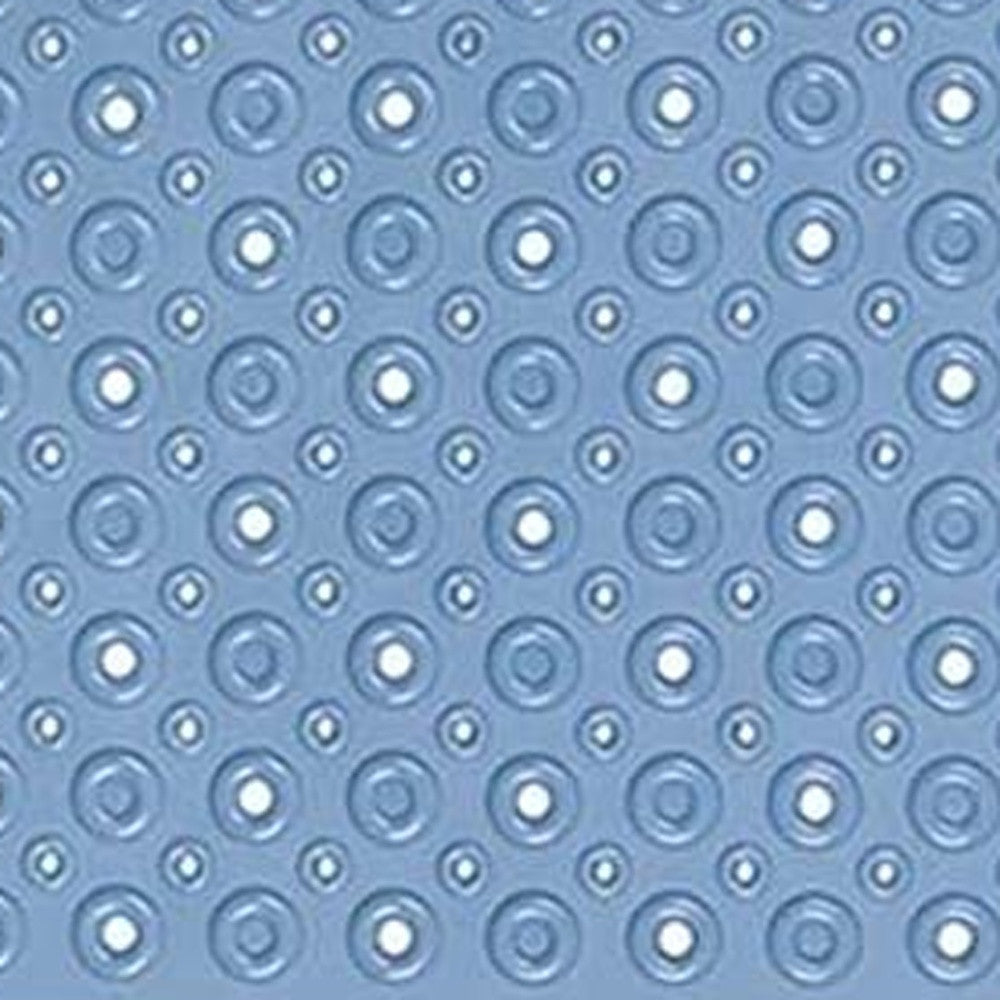 Blue Bubbles Drain Hole Bathrub Mat