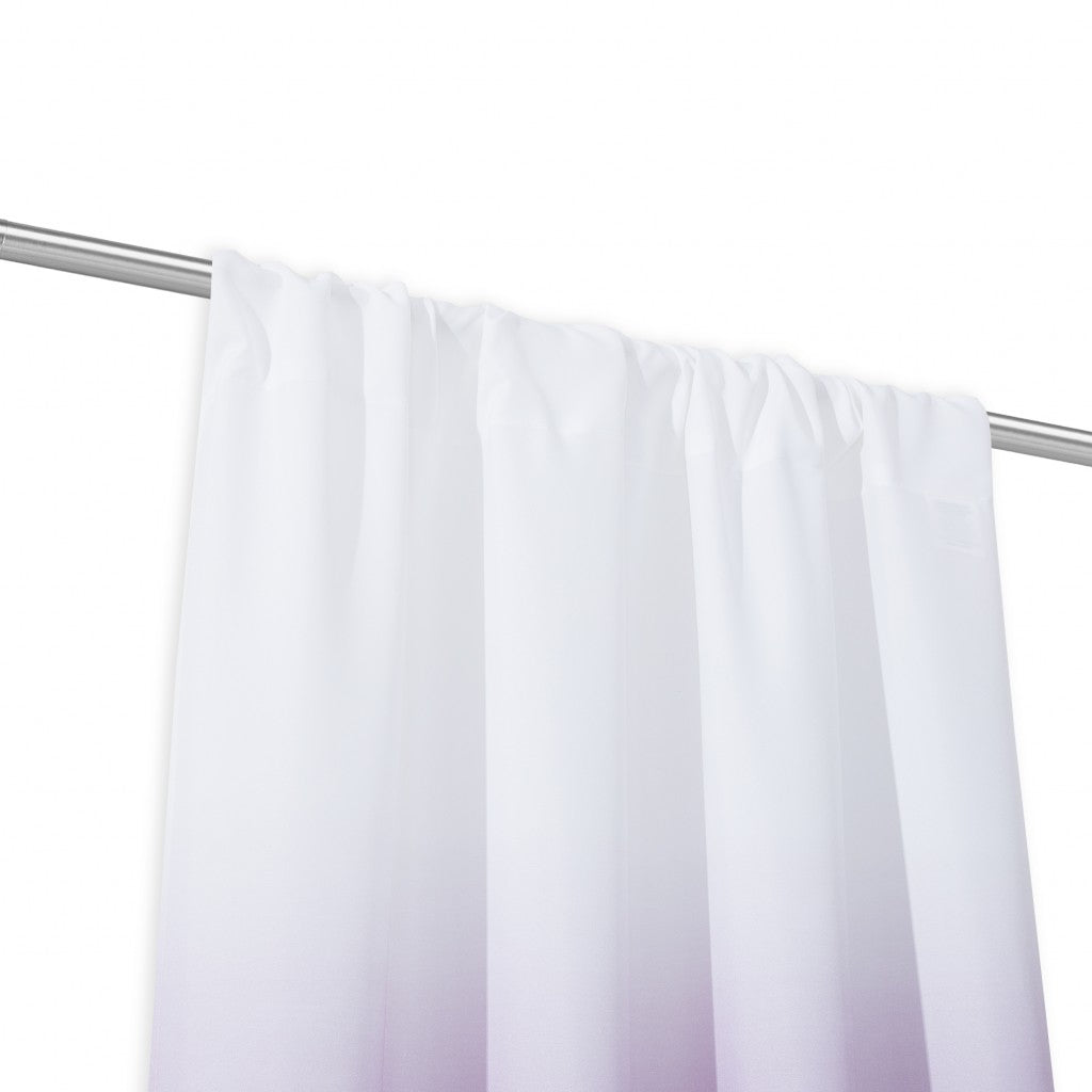 Set of Two 84"  Purple Ombre Window Curtain Panels