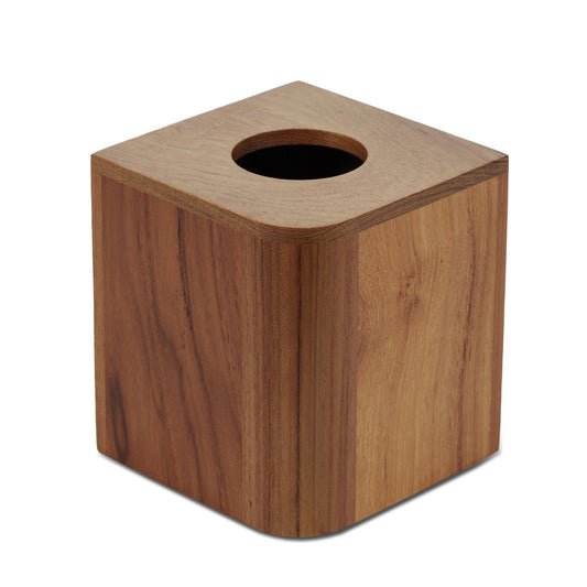 Designer Genuine Teak Tissue Box Cover