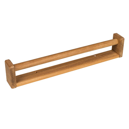 16" Traditional Solid Teak Towel Bar