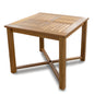 36" Brown Square Solid Wood Trestle Base Dining Table