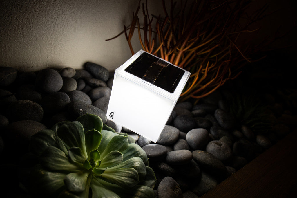 5" Modern Square Portable and Hangable Solar Lantern