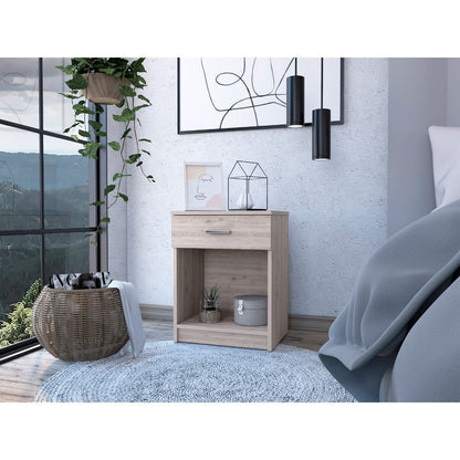 Sophisticated and Stylish Light Grey Eco Nightstand