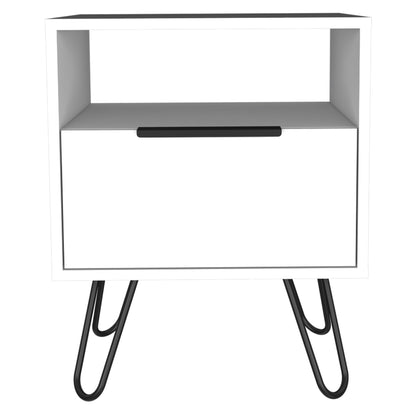 22" White Nightstand