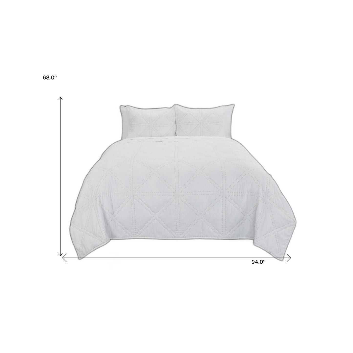 White Twin Extra Long 100% Cotton 300 Thread Count Machine Washable Down Alternative Comforter