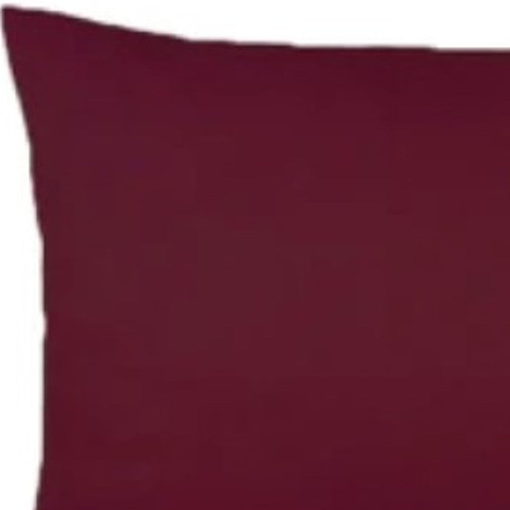 Set Of Two 12" X 20" Polyester Zippered Pillow Cover