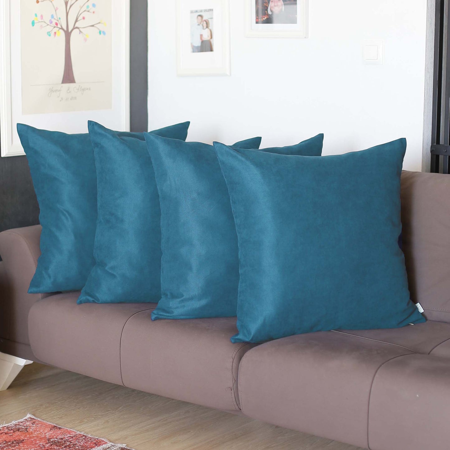 Set Of Four 26" X 26" Tahitian Tide Polyester Zippered Pillow Cover