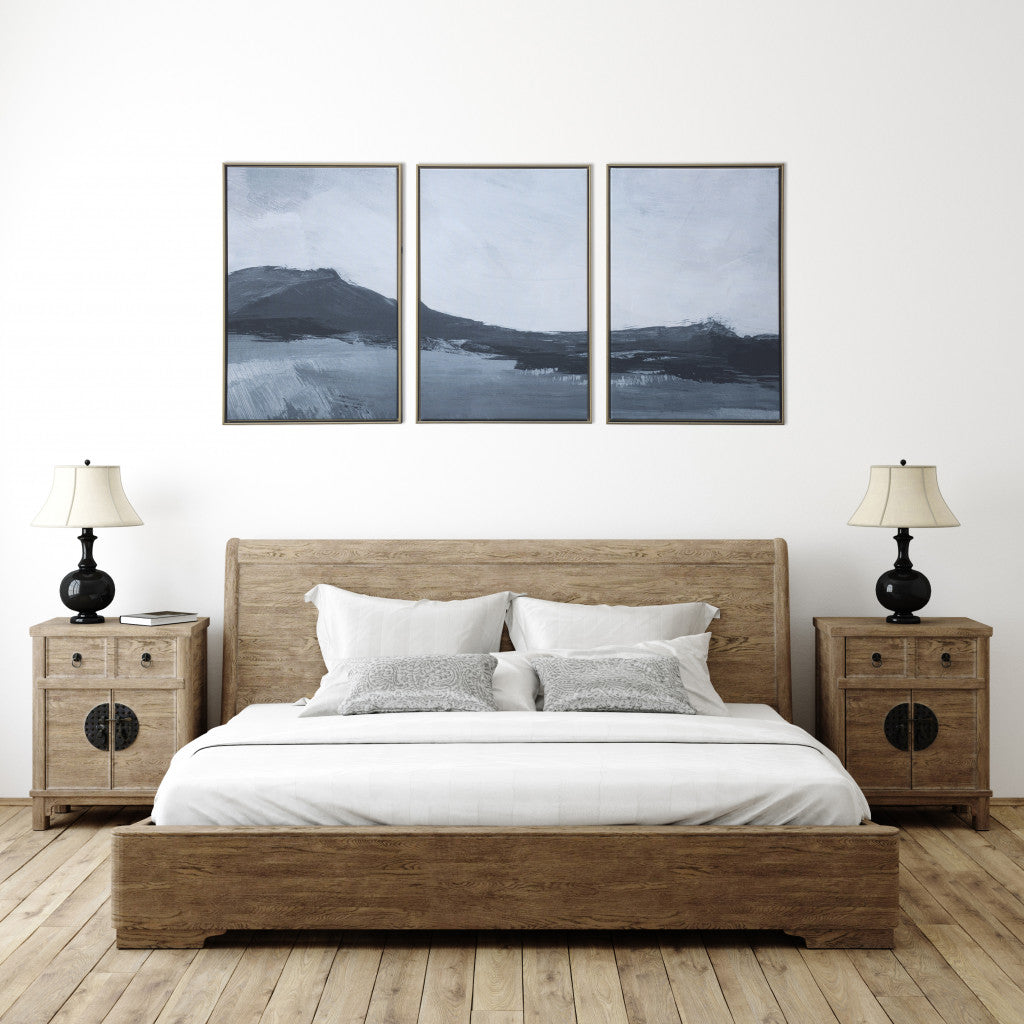 Abstract Mountains Gold Floater Frame p-Oxybis(benzenesulfonyl hydrazide) Wall Art