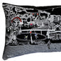 46" Black Vail Nighttime Skyline Lumbar Decorative Pillow