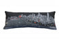 35" Black Chicago Nighttime Skyline Lumbar Decorative Pillow