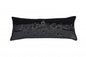 35" Black Madison Nighttime Skyline Lumbar Decorative Pillow