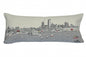 35" White Milwaukee Daylight Skyline Lumbar Decorative Pillow