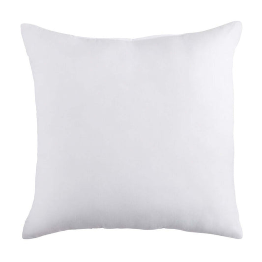 18" X 18" White Blown Seam 100% Cotton Throw Pillow Insert