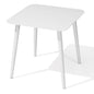 16" White Square Metal Outdoor Side Table