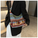 Load image into Gallery viewer, Simple Shoulder Retro Ethnic Style Large Capacity Bag
