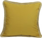 20"x20" Gold Linen Blend Zippered Pillow